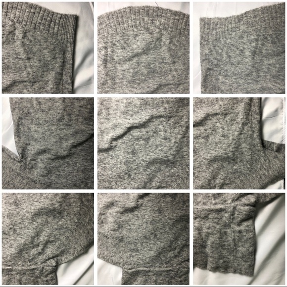 💙 M 💙 NWT Anthro Sweater Soft Grey Cowl Neck Long Sleeves - Picture 11 of 16